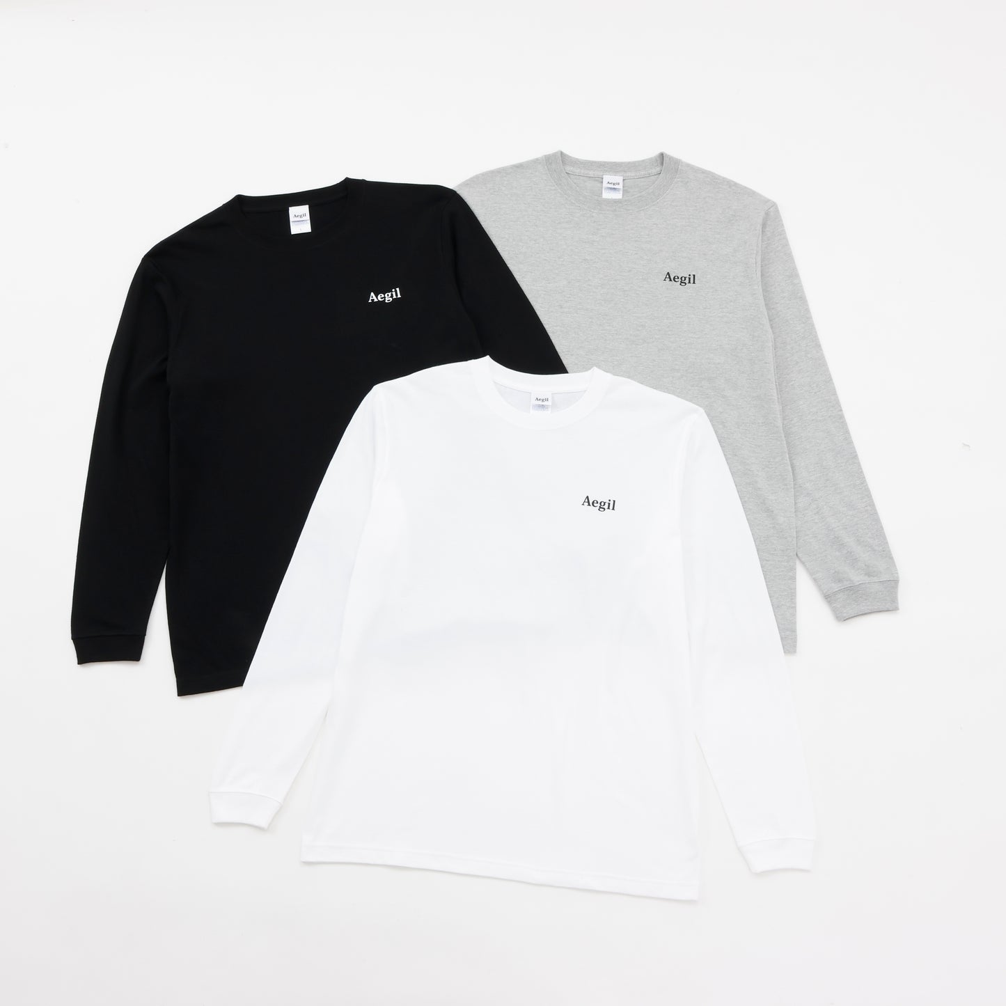 コットン長袖Tシャツ